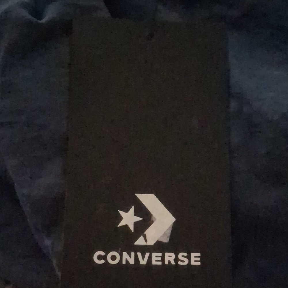 Converse XS Blue  Perforated Top Athletic Spellout tee top - Picture 5 of 13